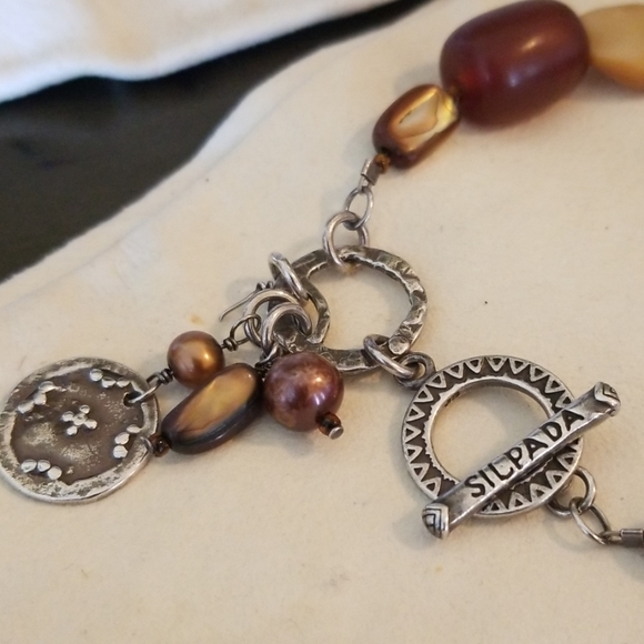 Silpada ~ Earthy Natural Beaded Bracelet - Picture 2 of 6